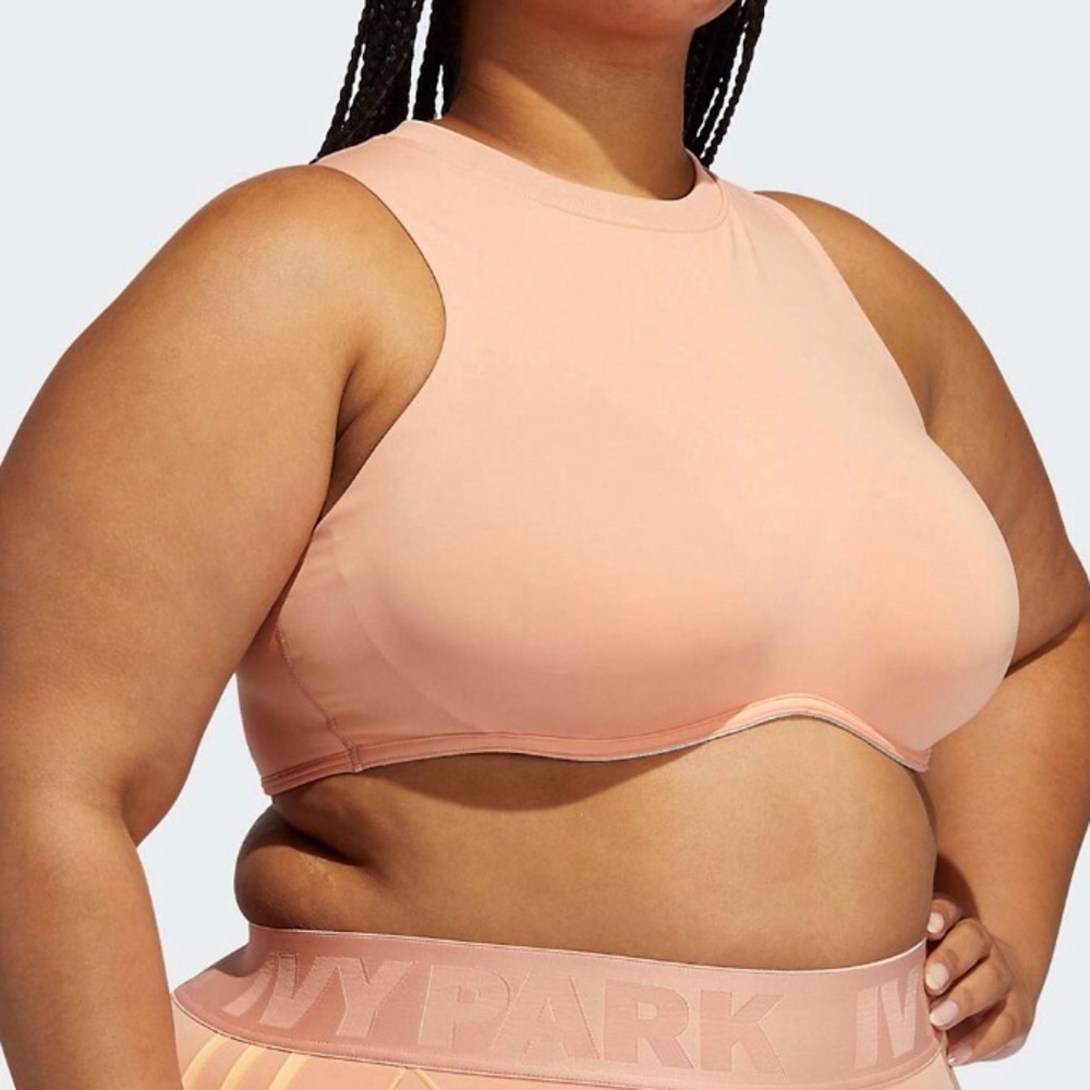 Blush Pink Ivy Park active crop top XL Adidas